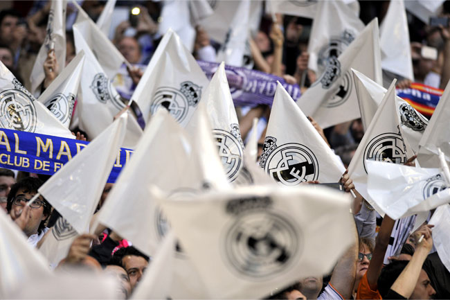 Vinilos para muebles y armarios banderas real madrid